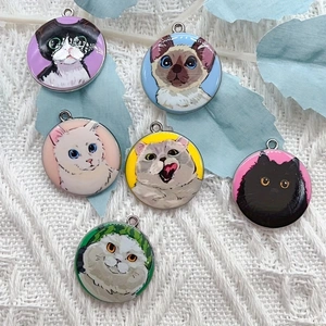 Jewelry Making Earrings - 10 stuks cartoon dier kat emaille