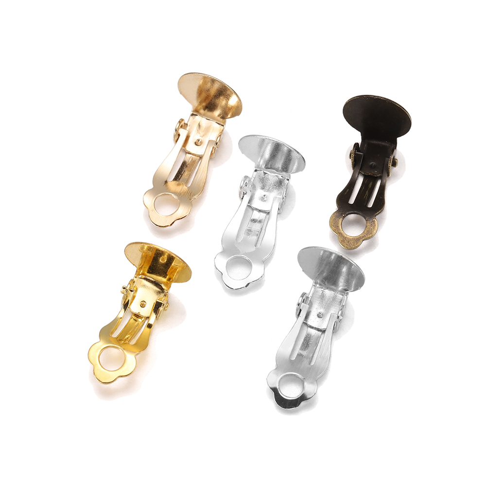 Jewelry Making Kit - 50 stks/partij 10mm Meatl Oor Clips