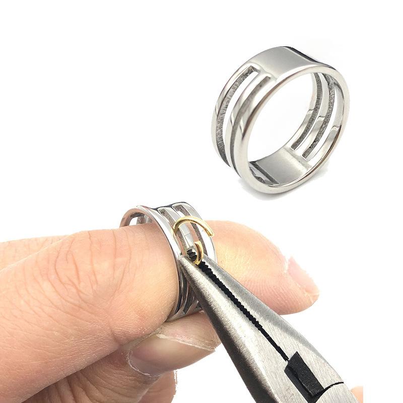 Jewelry Making Closed Jump Rings - Nieuwe 1pc nieuwe roestvrijstalen ring met
