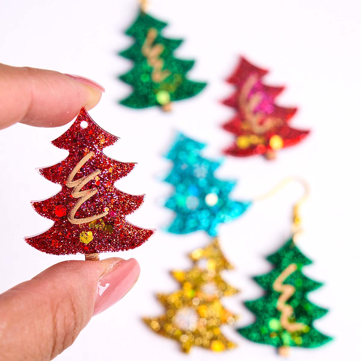 Jewelry Making Mold - 3D Kerstboomhanger Siliconen Mal DIY Handgemaakte