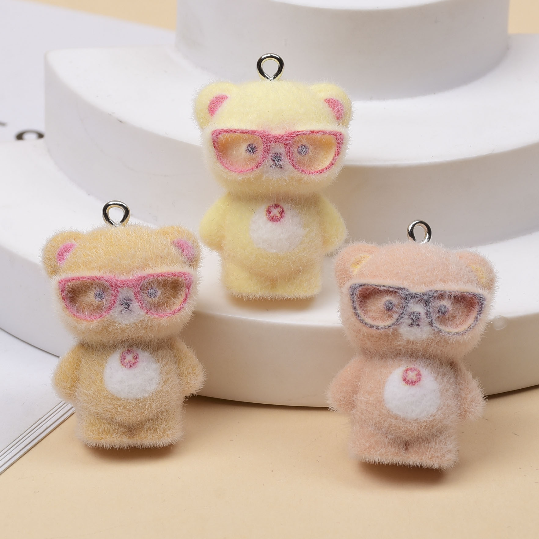 Jewelry Making Glasses - 3 stuks 3D Flocking Brilhanger Kleine