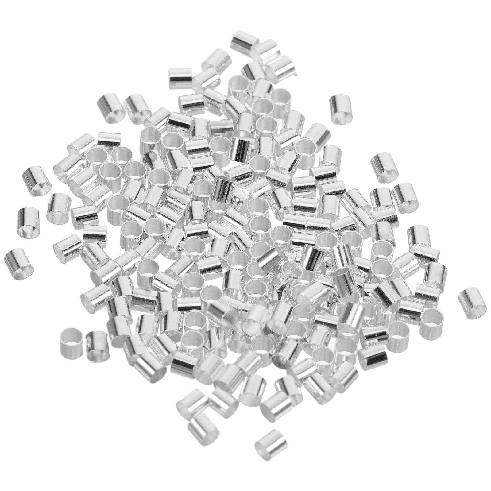Crimp Bead Tube - 500 stuks koperen krimpkralen, eindkappen voor