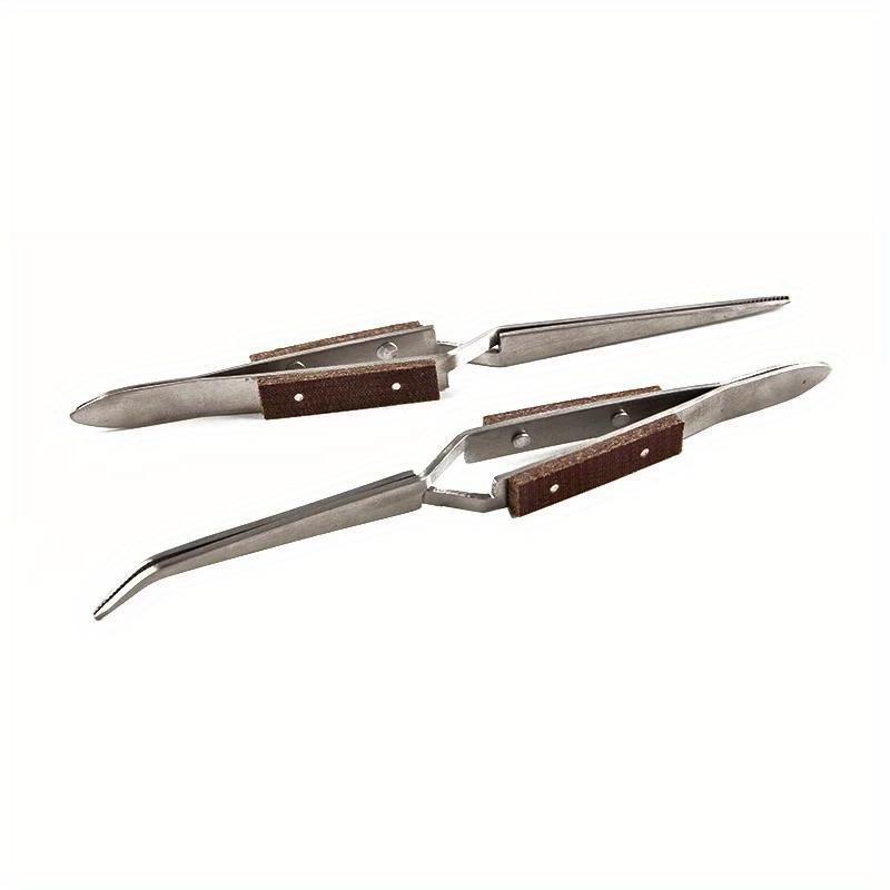 Jewelry Making Tool Kit - 2-delige set roestvrijstalen geïsoleerde pincetten met
