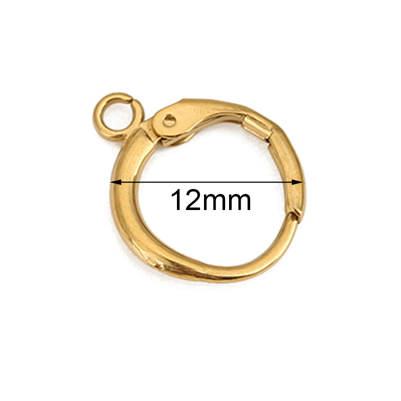Jewelry Making Earrings - 10 stuks 12mm Hypoallergene Oorbelhaken Sluitingen