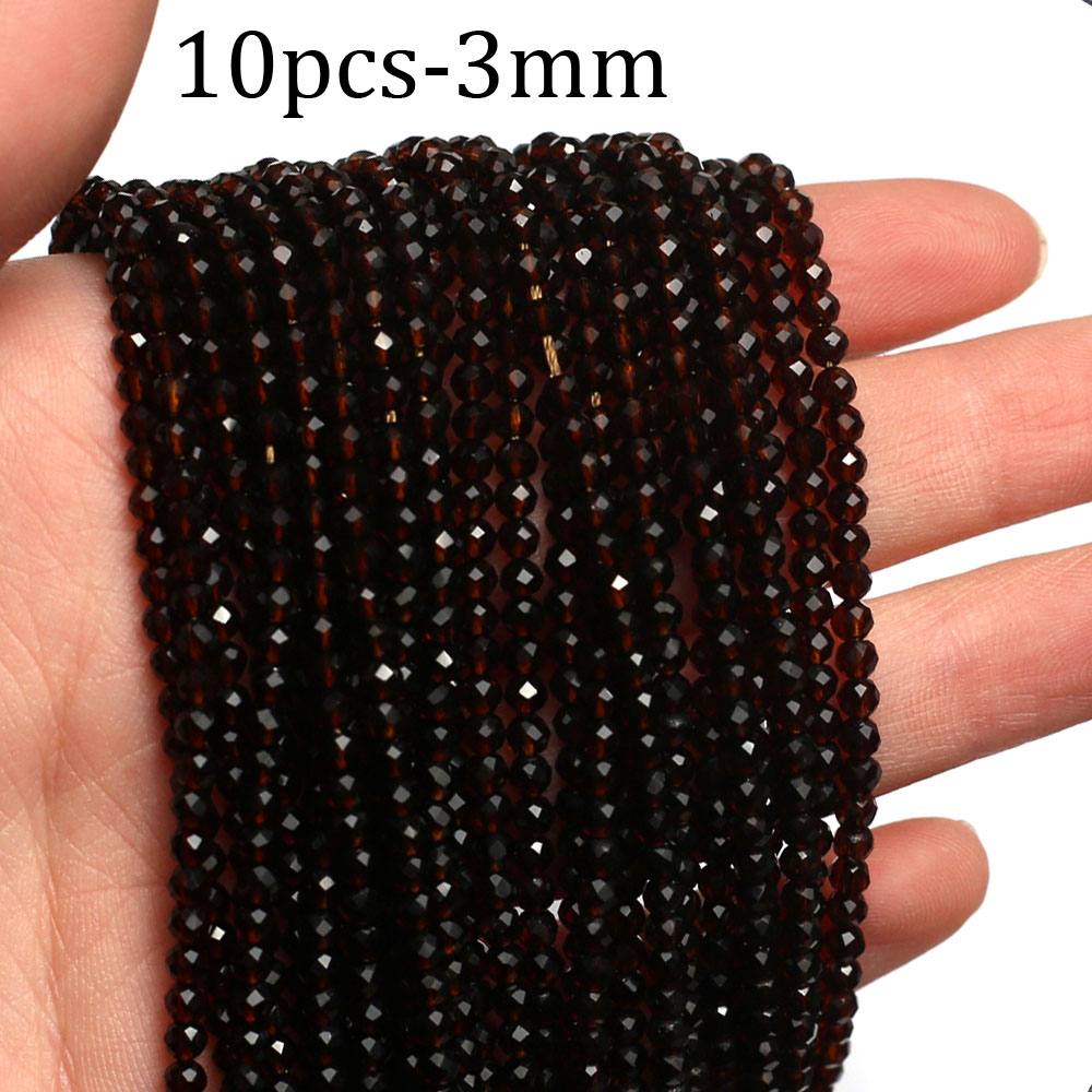 Jewelry Making Materials Wholesale - Groothandel 10 stks 3mm Diep Rode