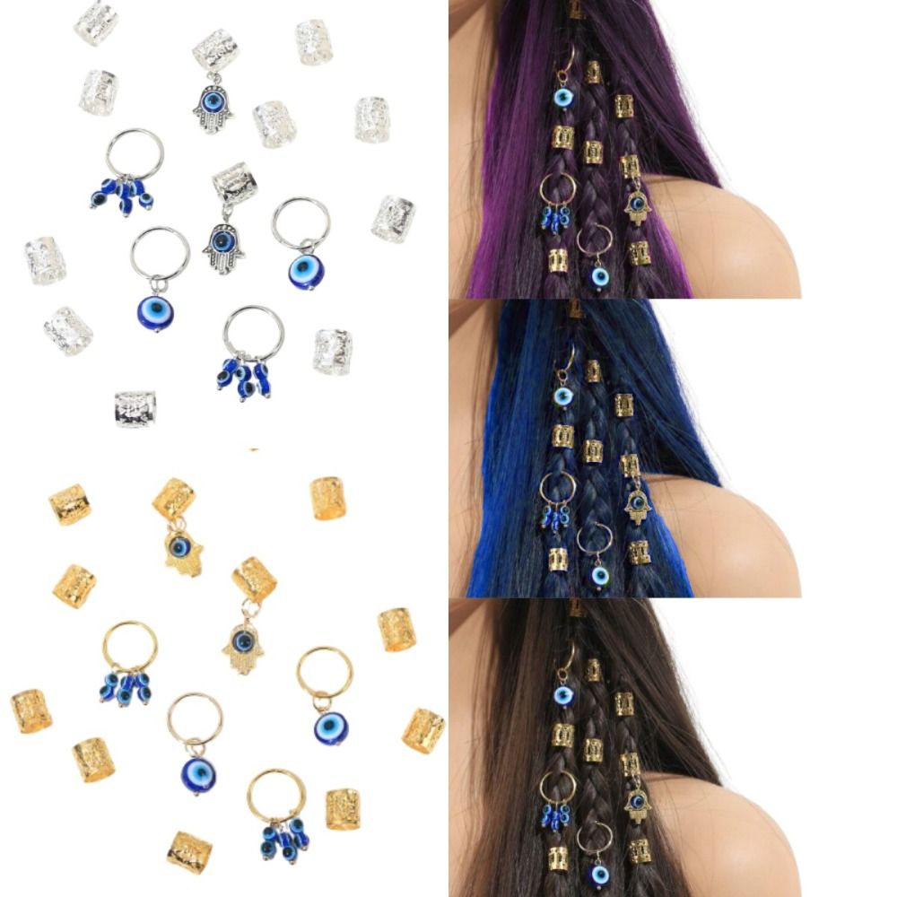 16pcs Boze Oog Hol Haar Ring D - Crimp Bead Tube recensie en prijs