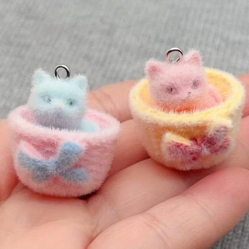 4 stuks 3D pluche hars kattenh - Jewelry Making Earrings recensie en prijs