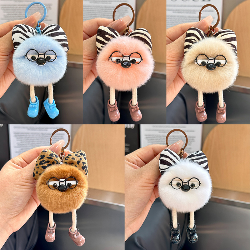 Schattig nep konijnenbont plui - Jewelry Making Glasses recensie en prijs