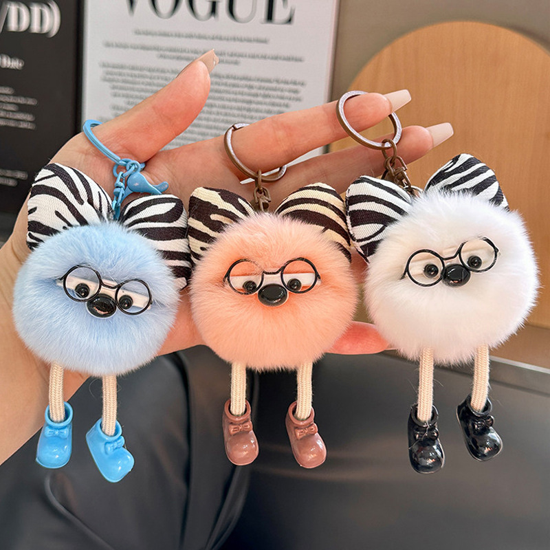 Schattig nep konijnenbont plui - Jewelry Making Glasses recensie en prijs