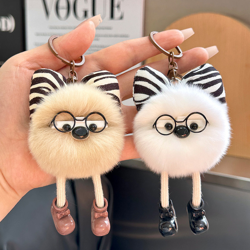 Schattig nep konijnenbont plui - Jewelry Making Glasses recensie en prijs