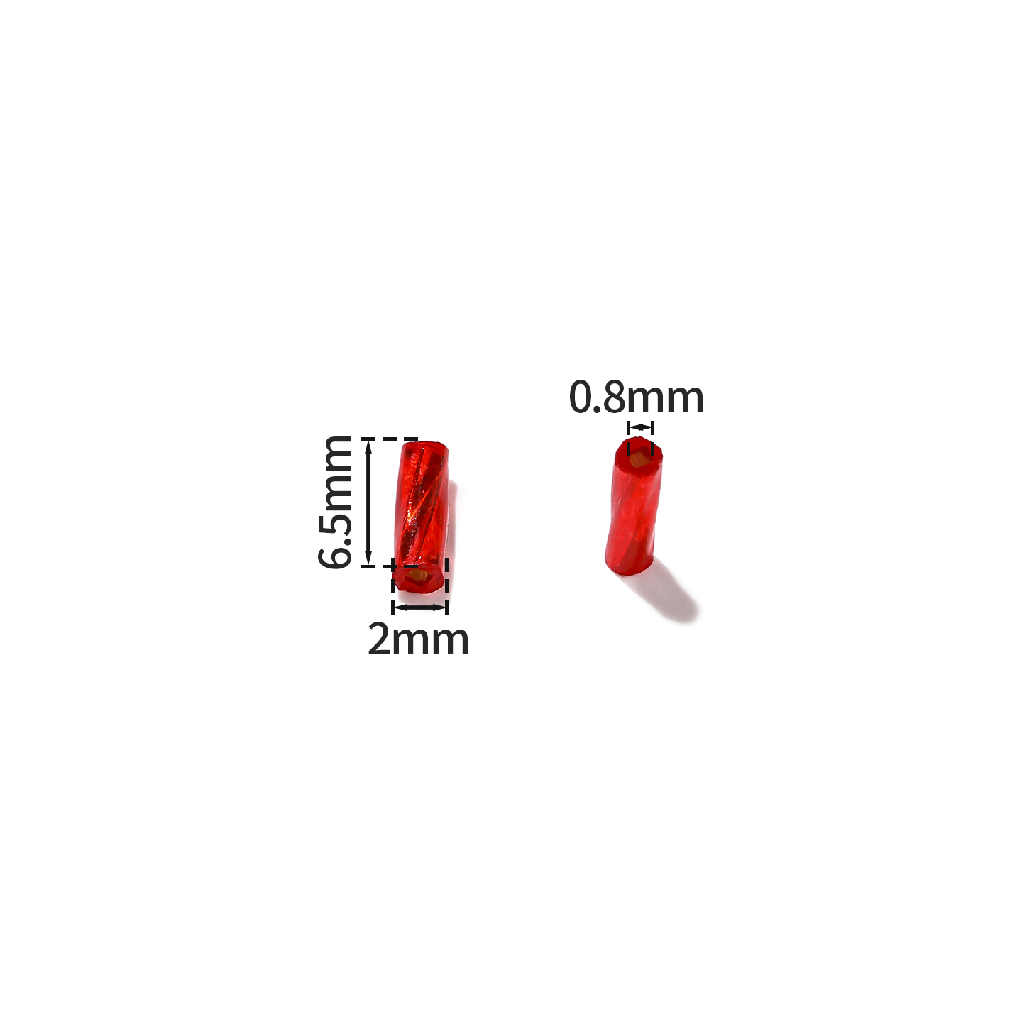 10g/lot 2x6.5mm Multicolor Spi - Crimp Bead Tube recensie en prijs