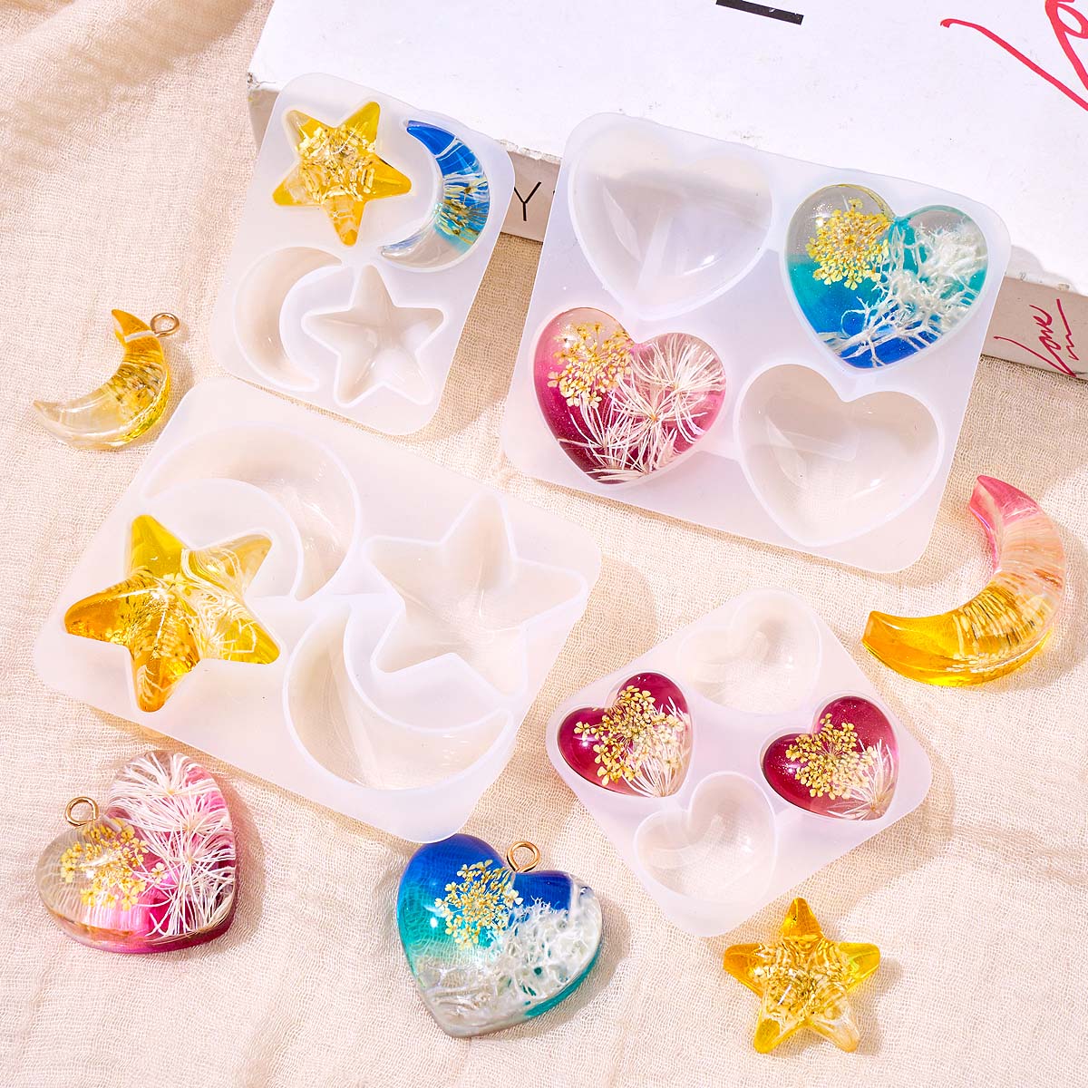 Hart Ster Maan Hanger Silicone - Jewelry Making Mold recensie en prijs