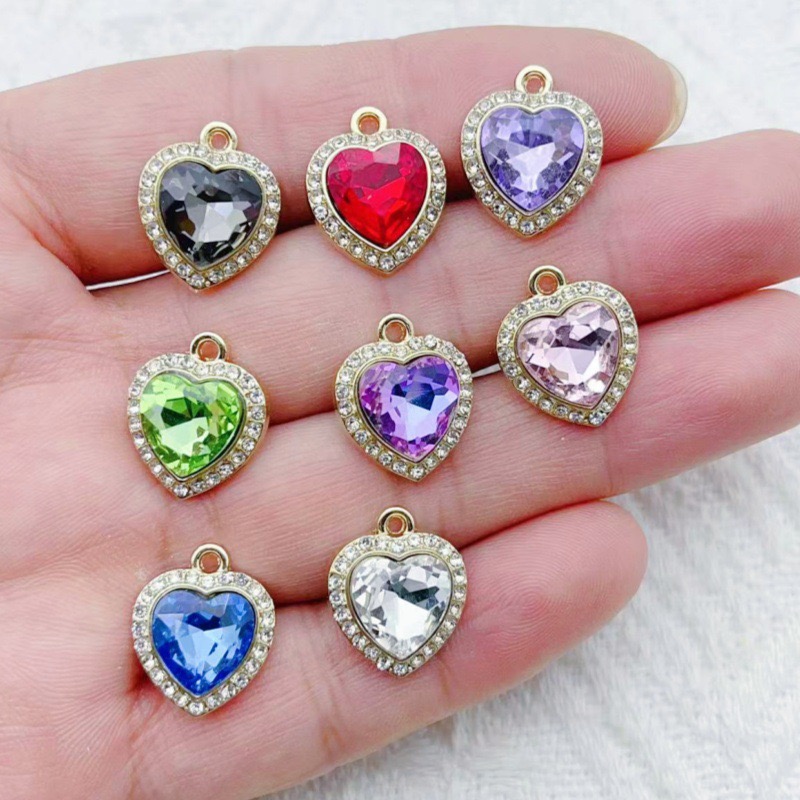 10 stuks hartvormige ingelegde - Jewelry Making Earrings recensie en prijs
