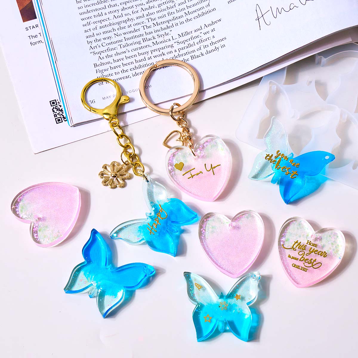 Zes-gaats siliconen mal met ga - Jewelry Making Mold recensie en prijs