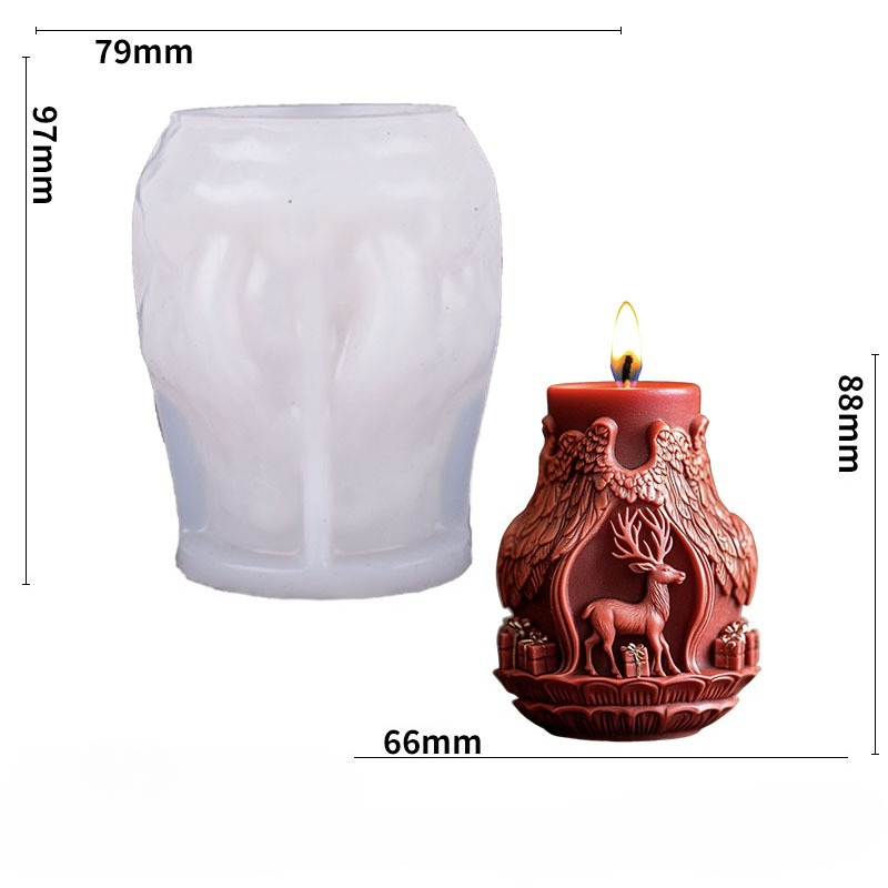 Kerstman- en rendierkaarsenmaa - Jewelry Making Mold recensie en prijs