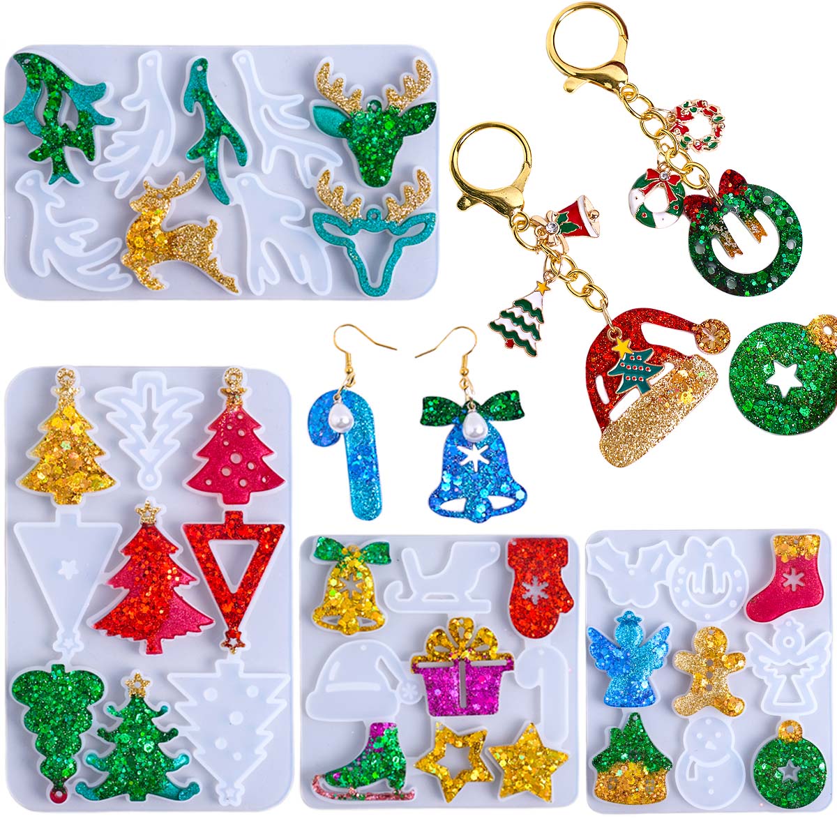 Kerst oorbel hanger siliconen  - Jewelry Making Mold recensie en prijs