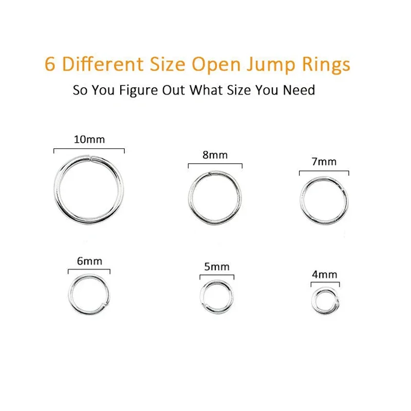 1050 stuks 0,7 mm verzilverde  - Jewelry Making Closed Jump Rings recensie en prijs