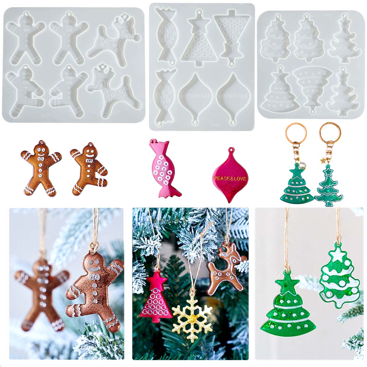 Kerstserie Oorbellen Hanger Si - Jewelry Making Mold recensie en prijs