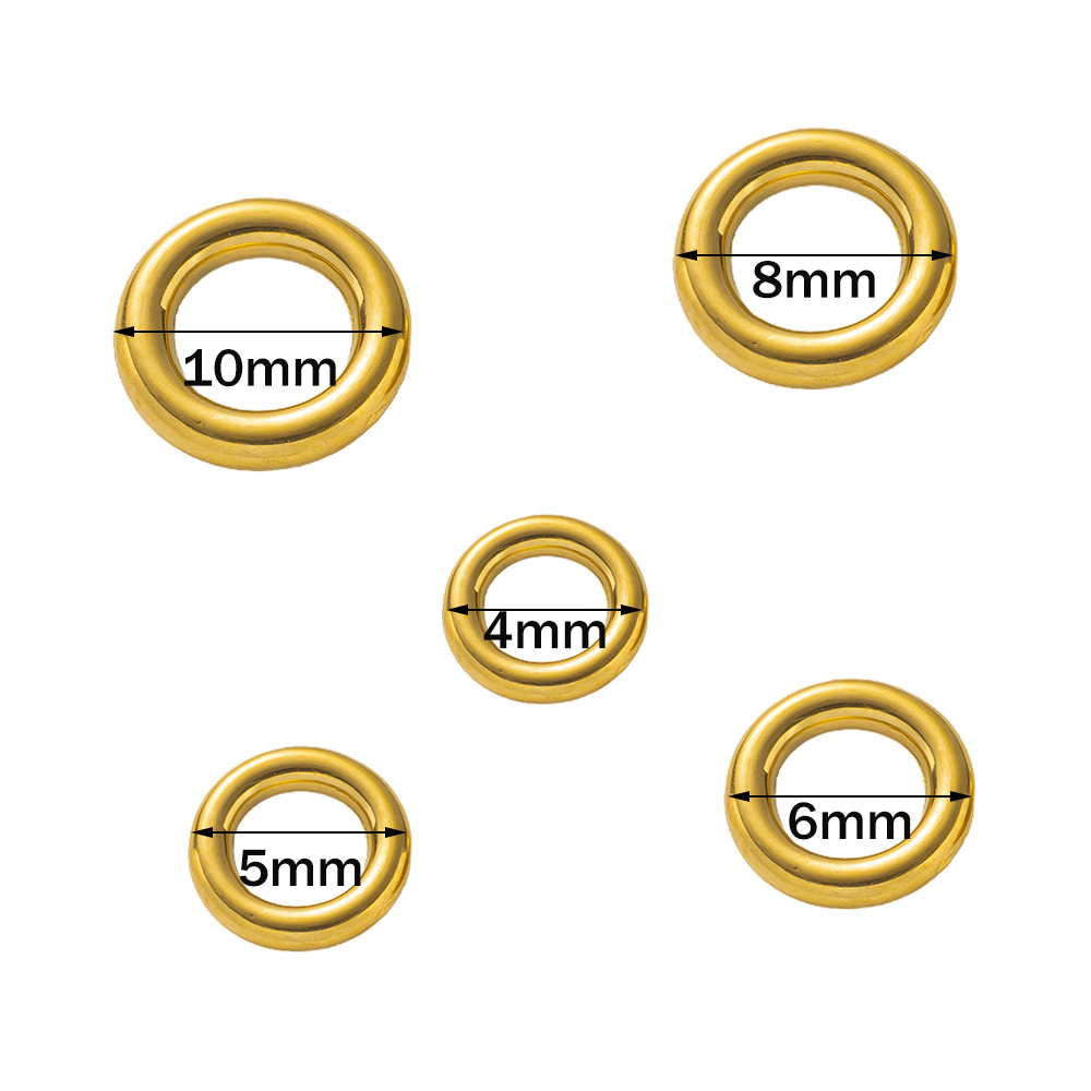10 stuks roestvrij staal goude - Jewelry Making Closed Jump Rings recensie en prijs
