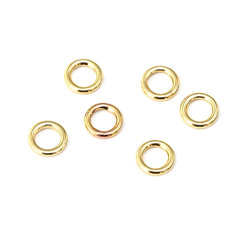 4~14,5MM 18K Goudkleurige Mess - Jewelry Making Closed Jump Rings recensie en prijs