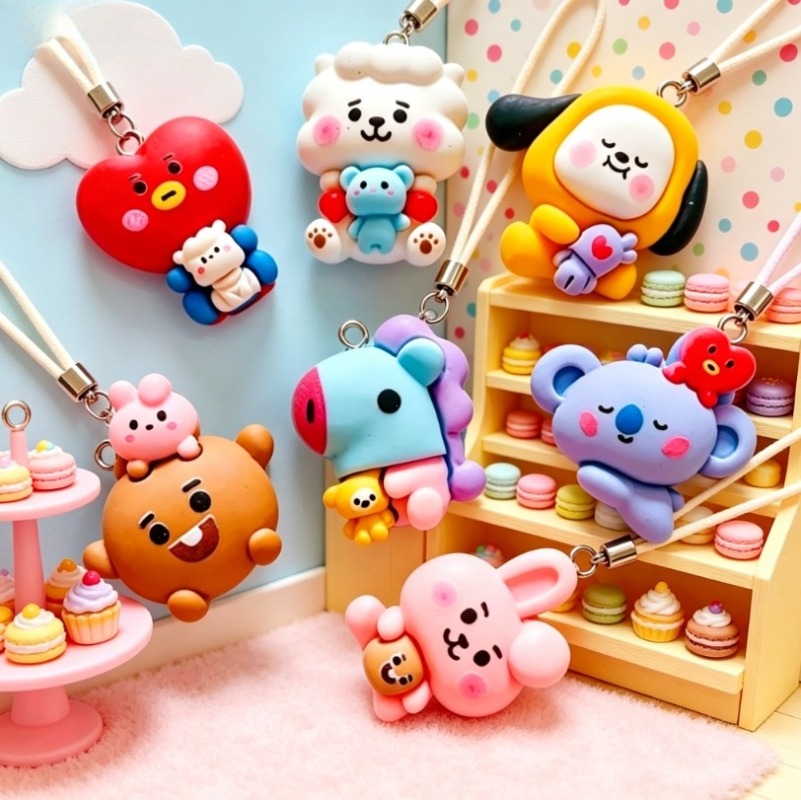 7 stks BT21 Hars Cartoon Charm - Jewelry Making Earrings recensie en prijs