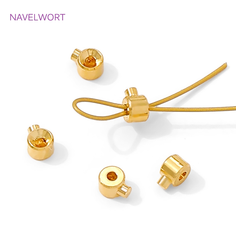 18K vergulde ronde krimpkraal, - Jewelry Making Light recensie en prijs