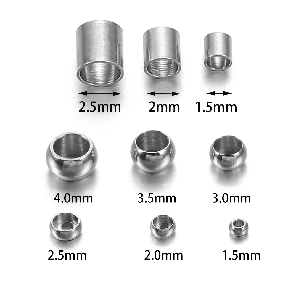 120-150 Stks/partij 1.5-4.0Mm  - Crimp Bead Tube recensie en prijs