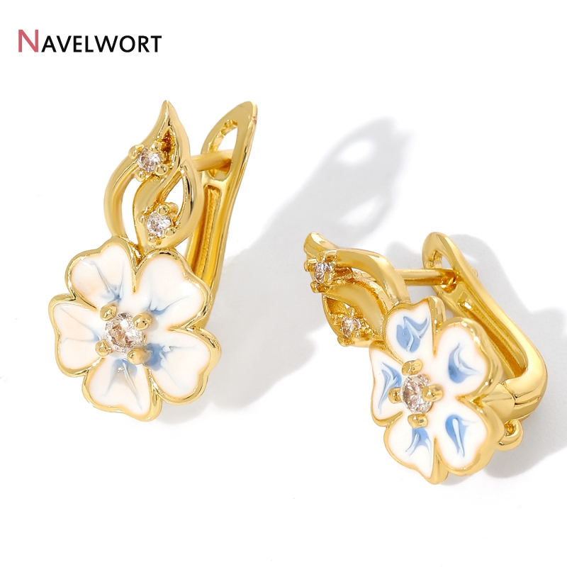 18K verguld messing met zirkoo - Jewelry Making Earrings recensie en prijs