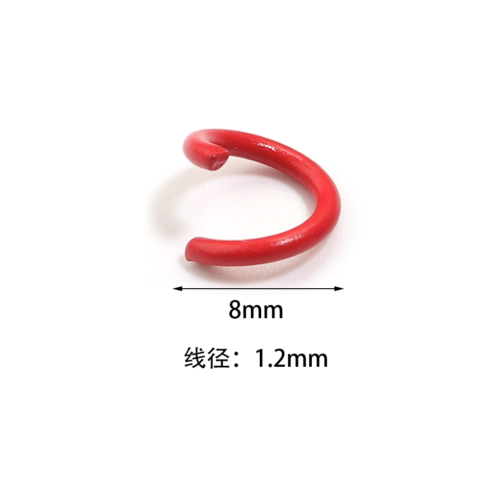 200 stuks 8mm Metalen IJzeren  - Jewelry Making Closed Jump Rings recensie en prijs