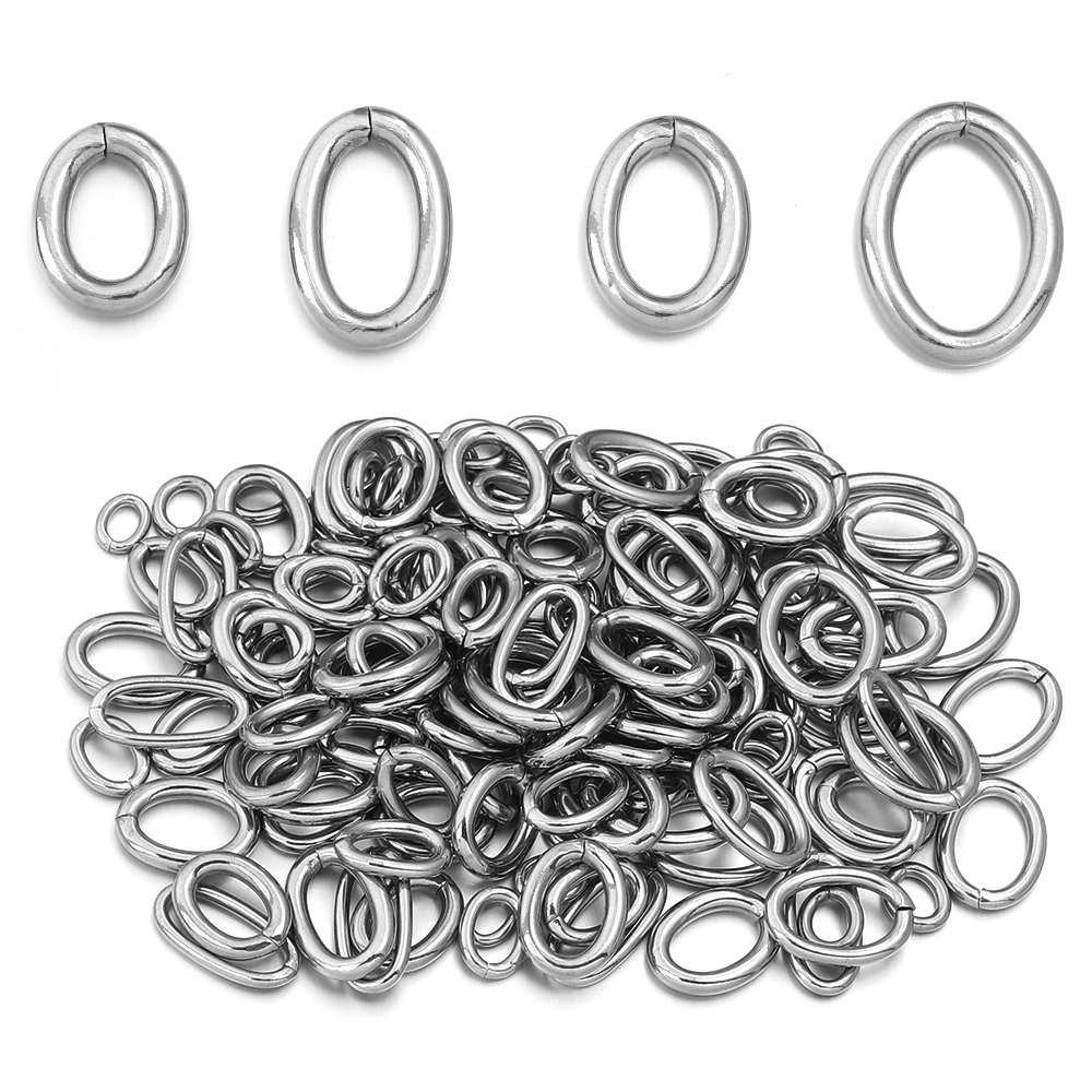 20 stks/partij Rvs Ovale Ringe - Jewelry Making Closed Jump Rings recensie en prijs